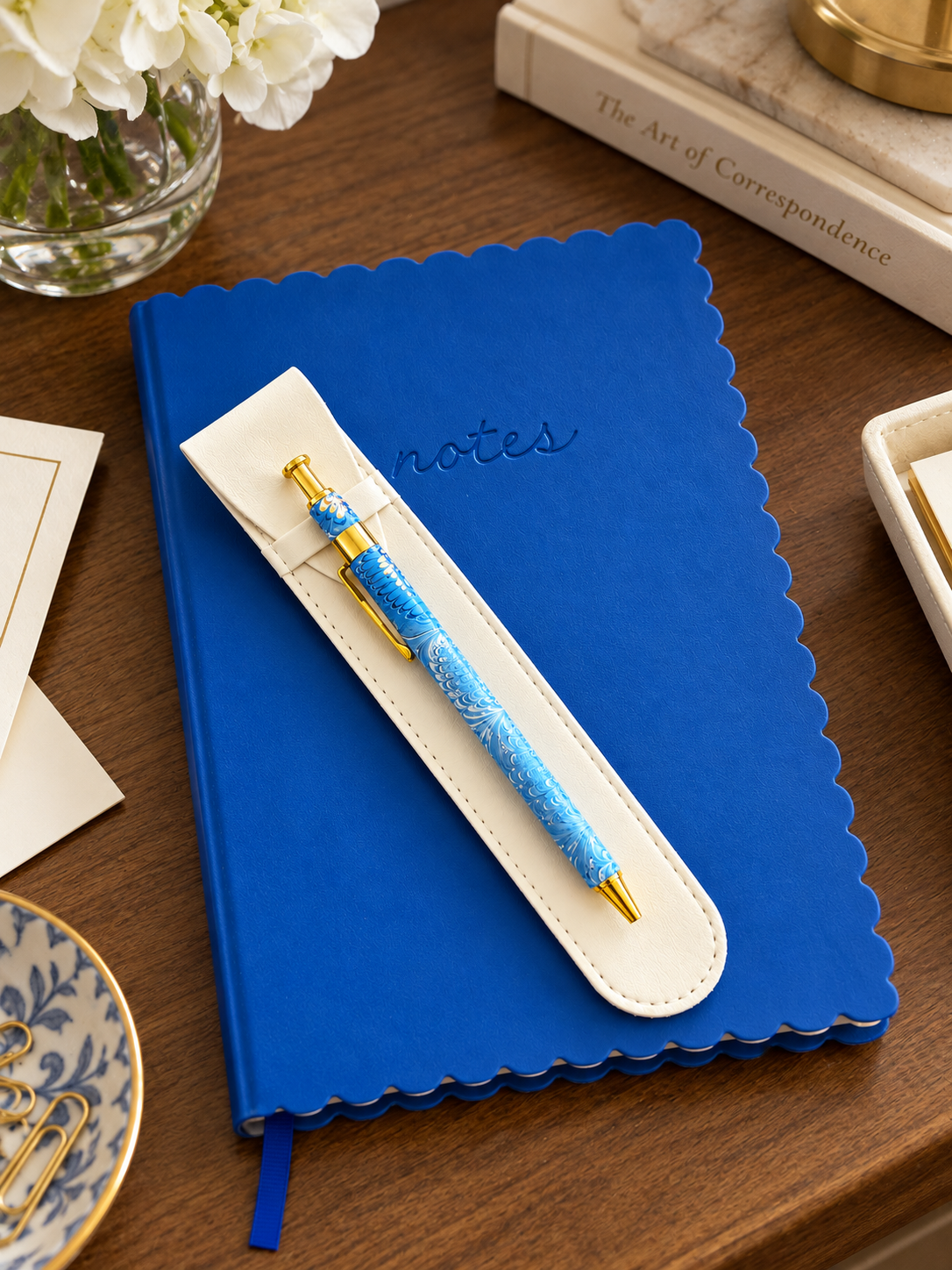 The Cobalt Scallop Journal & Pen